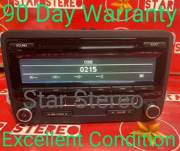 2011-2014 Volkswagen Jetta Am Fm Cd Player Radio Receiver 1K0 035 164 D ... - $64.35