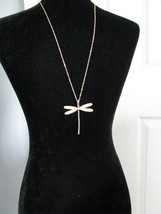 Rose Gold, Wedding, Dragon Fly, Back Drop, Necklace Bridal, Necklace, Br... - £19.98 GBP