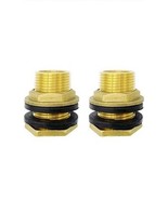 Durable Brass Water Tank Connectors - 3/4&quot; NPT Female x 1&quot; Male Thread P... - €11,11 EUR