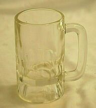 Clear Glass Root Beer Float Soda Fountain Drinking Mug Unknown Maker Vin... - $19.79