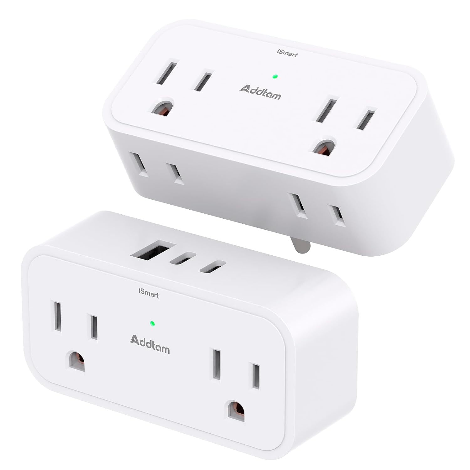 2 Pack Outlet Extender Multi Plug Outlet 4 Ac Outlets 3 Usb Wall
