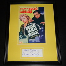 Mary Carlisle Signed Framed 11x14 Dead Men Walk Poster Display - $64.34