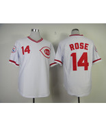 Cincinnati Reds #14 Pete Rose Jersey Old Style Uniform White - $45.00