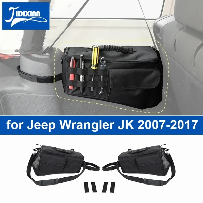 JIDIXIAN Stowing Tidying Car Trunk Side Storage Bag for Jeep Wrangler JK - £41.86 GBP