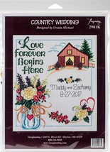 Imaginating Counted Cross Stitch Kit 10.5X11.5Country Wedding 14ctpercentage Pac - $1,177.16 MXN