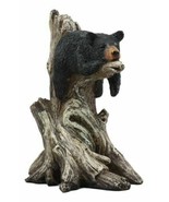 Ebros Lazy Days Of Summer Black Bear Sleeping On Tree Branch Statue - £27.41 GBP