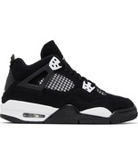 Air Jordan 4 Retro GS White Thunder Black Shoes FQ8213-001 Youth Size 7Y - $267.29