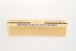 Vintage Lone Star Beer Certified Quality White Pearl Comb Hairclip Holder 4.5&quot; - £11.91 GBP