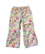 Talbots Kids Collage Print Spring Plants Design Yellow Girls Vintage Pan... - $635.99 MXN