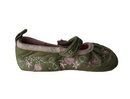 NEXT Baby Shoes Girls Brown Slip-On Fabric Size 2 up to 12 mos - £7.06 GBP
