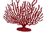 Red Coral Figure Plastic 7 by 6 in high - $7.89