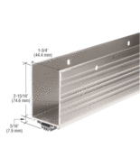 Gordon Glass® Aluminum Finish Wrap Around Door Shoe and Kick Plate with Vin - $85.00