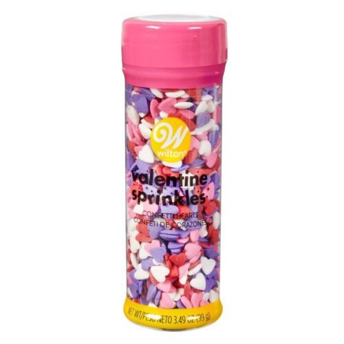 Primary image for Valentines Confetti Hearts Sprinkles Mix Decorations 3.49 oz Wilton
