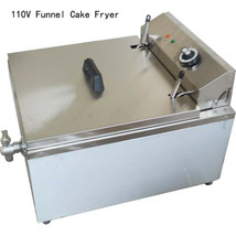 Commercial 1 PC 110V 2 Ring Molds Stainless Funnel Cake Fryer for Cakes ... - £195.77 GBP