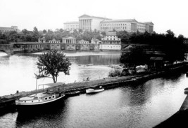 Dock on the River by the Art Museum, Philadelphia, PA 20 x 30 Poster - £20.32 GBP