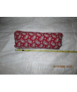Homemade Pillow Roll Red and Gray for Back or Neck - $20.58 CAD