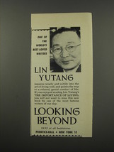 1955 Prentice-Hall Book Advertisement - The Importance of Living by Lin Yutang - £14.78 GBP