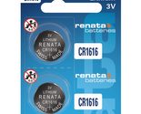 Renata CR1616 Batteries - 3V Lithium Coin Cell 1616 Battery (10 Count) - £3.97 GBP+