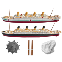 2 Pack Color 12” RMS Titanic Model &amp; Britannic, Titanic Toys For Kids - $1,835.56 MXN