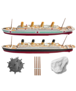 2 Pack Color 12” RMS Titanic Model &amp; Britannic, Titanic Toys For Kids - $1,822.64 MXN