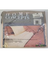 AJ) Vintage Home Concepts Solid Peach Twin Fitted Sheet A&amp;S Department S... - £11.93 GBP