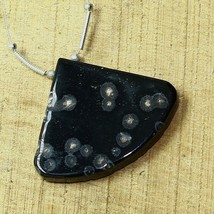 50.55cts Natural Ocean Jasper Smooth Pendant Loose Gemstone Size 31x39mm... - £3.26 GBP