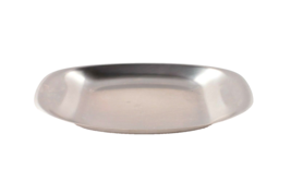 Brushed Stainless Steel Bread or Roll Serving Tray 12 X 6 Inches Vintage MCM - £8.92 GBP