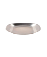 Brushed Stainless Steel Bread or Roll Serving Tray 12 X 6 Inches Vintage... - $11.29