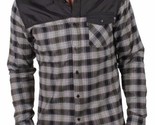 Staple New York Negro Gris Rojo Complejo Franela Cuadros Camisa Nwt - $48.92