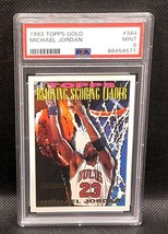 1993 Topps Gold #384 Michael Jordan Chicago Bulls HOF PSA 9 MINT - £28.70 GBP