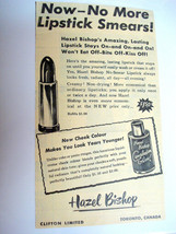 1953 Ad Hazel Bishop Lipstick Now-No More Lipstick Smears Clifton Ltd To... - $7.99