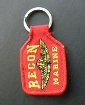 Usmc Us Marines Marine Corps Recon Embroidered Key Ring 1.75 X 2.75 Inches - £4.45 GBP