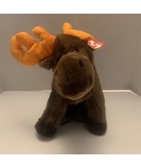 Ty Beanie Buddies Chocolate Moose 1999 LARGE - $190.39 MXN