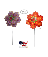 2-Pack 3D Ladybug Windmill Spinners – 27&quot; Tall, Garden Yard Décor - $17.64 CAD