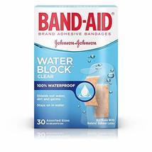 Band-AID Bandages Water Block Plus Clear Assorted Sizes 30 Each (Pack of 4) - $16.64