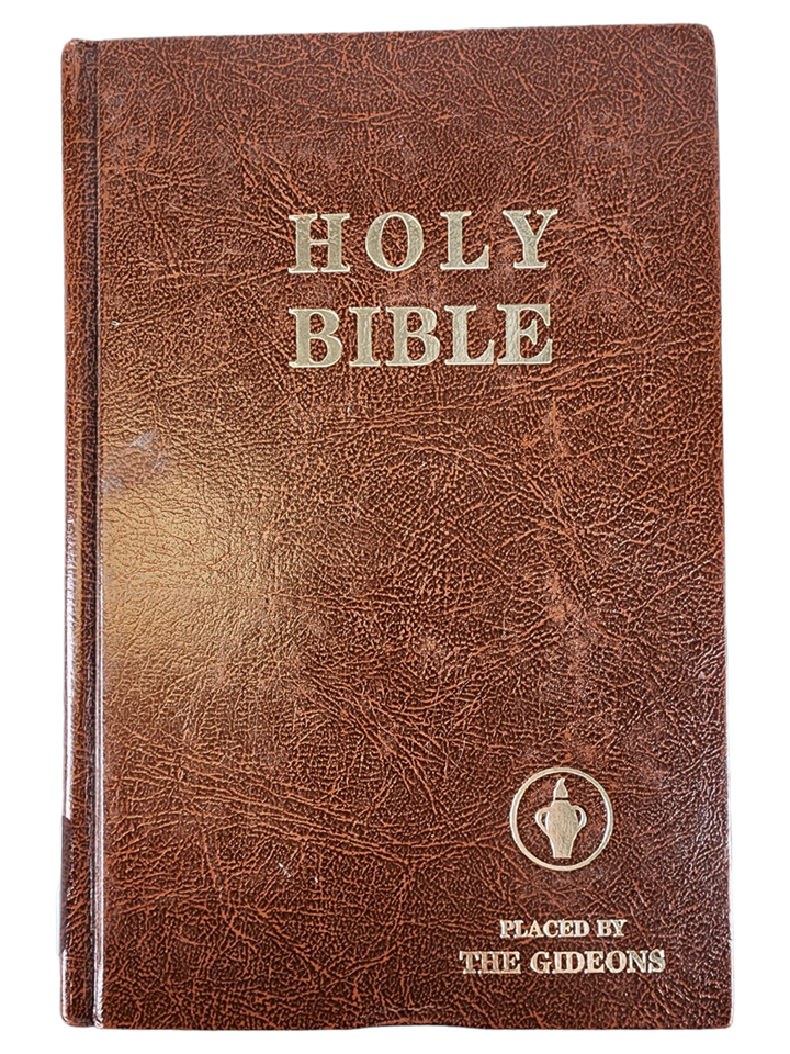 Holy Bible Placed By The Gideons English KJV Burgundy Hard Cover 1988 - $10.36