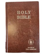 Holy Bible Placed By The Gideons English KJV Burgundy Hard Cover 1988 - $14.29 CAD