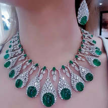 2pcs Bridal Zirconia Necklace earring Sets - $116.95+