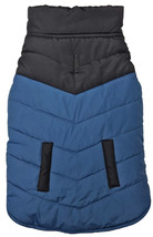Fashion Pet Reversible Color Block Puffer Dog Jacket Blue XX-Large - 1 count Fas - £38.16 GBP