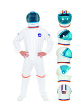 Charades Adult Astronaut Helmet Costume Accessory, White, One Size - £132.23 GBP