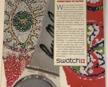 Swatch Watch vintage Print Ad Advertisement pa8 - £4.73 GBP