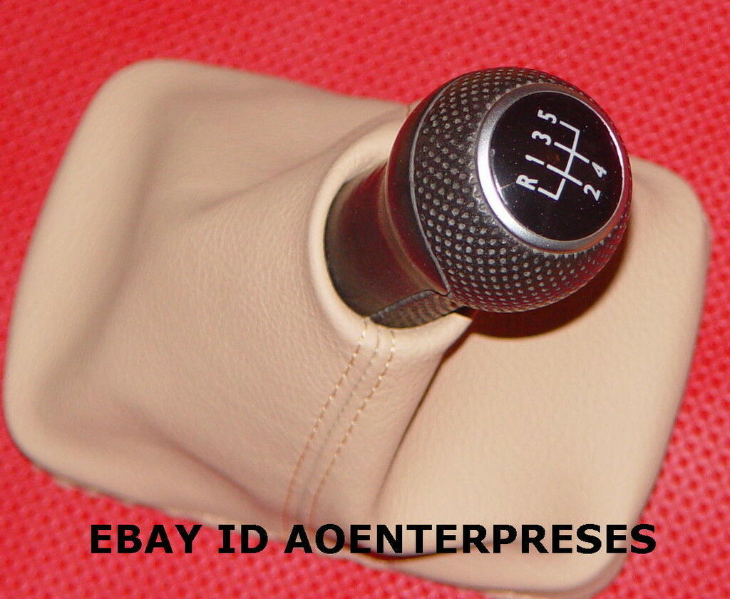 FITS1998-2009 VW VOLKSWAGEN BEETLE BUG BEIGE-TAN SHIFT BOOT MANUAL STICK... - $2.99