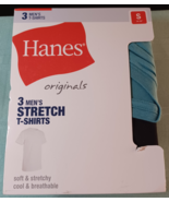 Hanes Originals Men&#39;s Stretch T-Shirts  3-Pack Cotton Moisture Wicking S... - €12,17 EUR