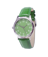 Leisure Back in Time Watch Green Band Men Watch Women Watch Free shipping  - $49.00