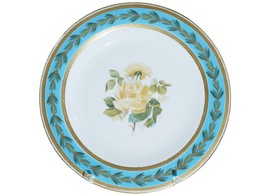 Antique Hand painted Minton luncheon plate with jeweled border - $77.96