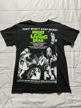 Night of the Living Dead Horror T-Shirt Zombie B-Movie Classic Romero Si... - £11.89 GBP