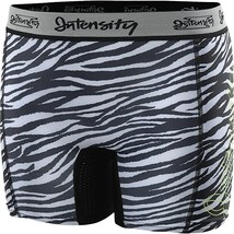 Intensity Girl&#39;s Fastpitch Low Rise Slider Softball Shorts, Zebra Black,... - $32.10