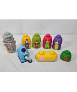 Vintage Teletubbies Noo Noo Vacuum Mega Blocks 14 Piece Set Dipsy Po Tin... - $99.95