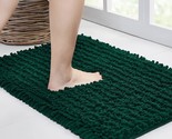 Bathroom Rug Non Slip Bath Mat (24X17 Inch Hunter Green) Water Absorbent... - $32.99