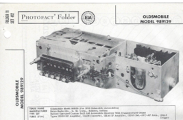 1958 Oldsmobile 989129 Car Radio Photofact Service Repair Manual Gm Delco Deluxe - £7.89 GBP